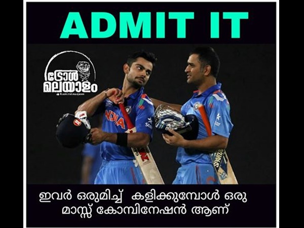 കോലിയും ധോണിയും