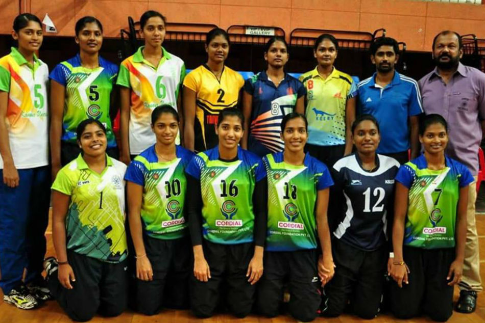 National Volleyball Kerala men's team won trophy Malayalam MyKhel